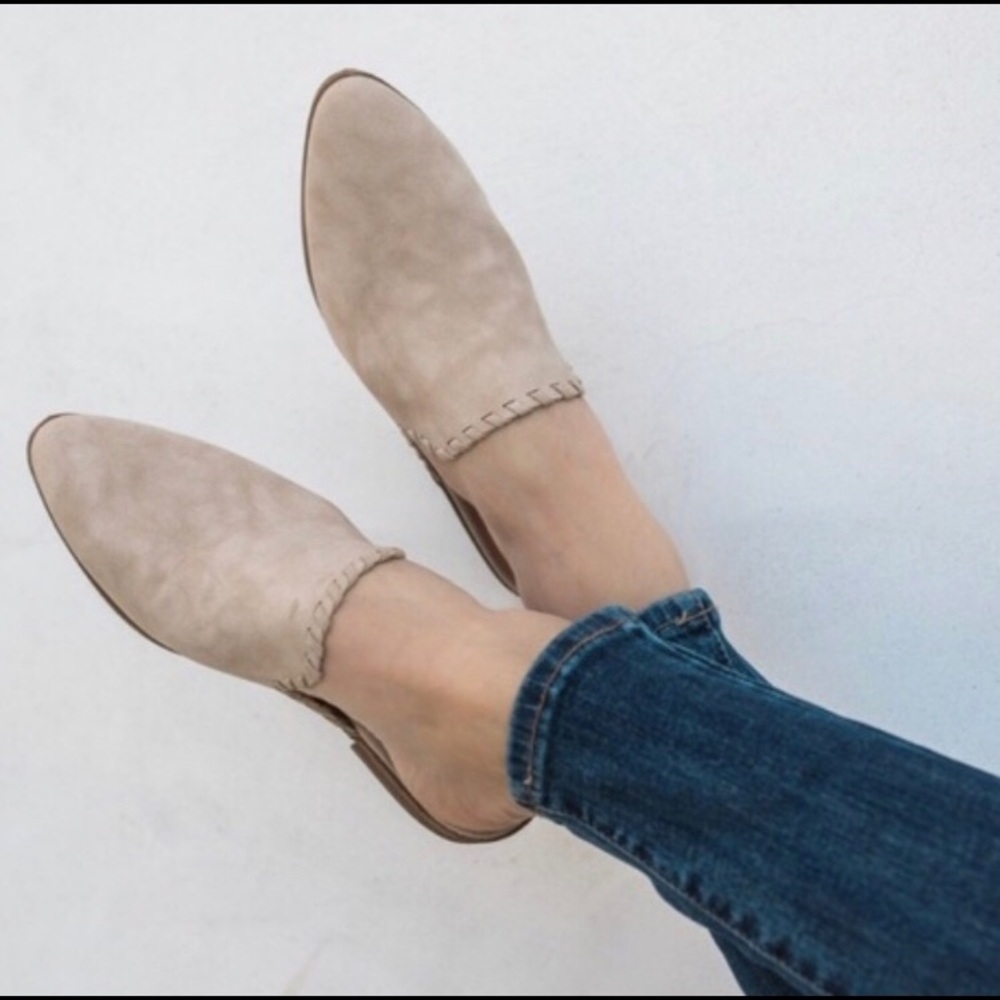 New Amy Stone Braided Mule Slip On Loafers